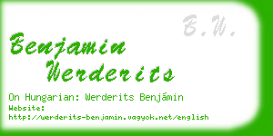 benjamin werderits business card